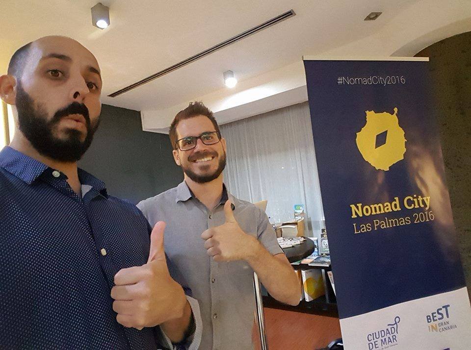 Con Rubén Mahugo durante el Nomad City 2016