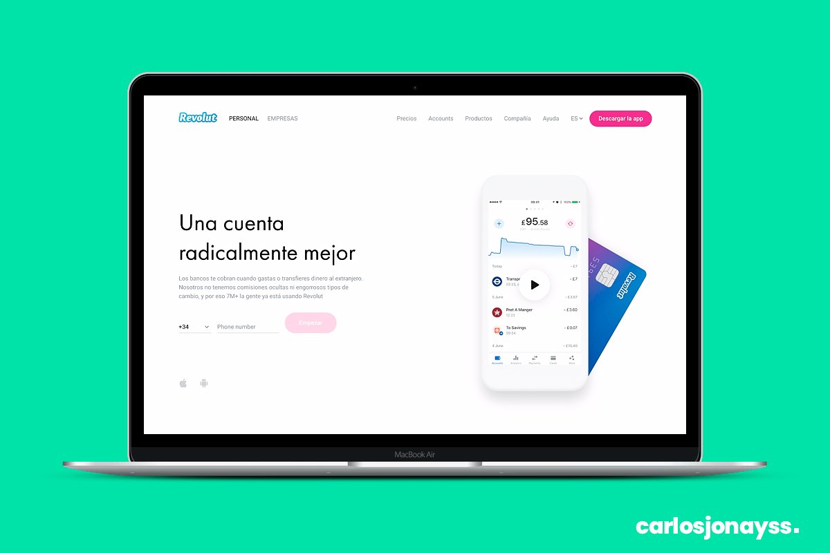 Revolut es la primera fintech de la que te quiero hablar en este artículo sobre bancos para nómadas digitales, conoce cuáles son sus ventajas.