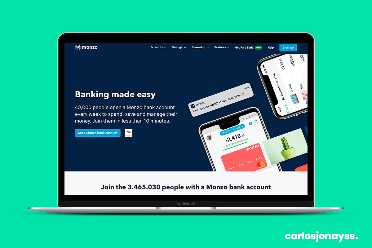 Bancos para Nómadas Digitales: Monzo